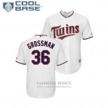 Camiseta Beisbol Hombre Minnesota Twins Robbie Grossman Cool Base Primera Blanco