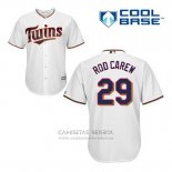 Camiseta Beisbol Hombre Minnesota Twins Rod Carew 29 Blanco Primera Cool Base
