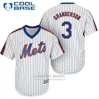 Camiseta Beisbol Hombre New York Mets Curtis Granderson Cool Base Blanco