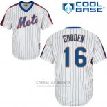 Camiseta Beisbol Hombre New York Mets Dwight Gooden Blanco Cooperstown Cool Base
