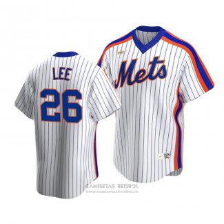 Camiseta Beisbol Hombre New York Mets Khalil Lee Cooperstown Collection Primera Blanco