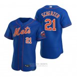 Camiseta Beisbol Hombre New York Mets Max Scherzer Autentico Alterno Azul