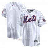Camiseta Beisbol Hombre New York Mets Primera Limited Blanco