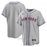 Camiseta Beisbol Hombre New York Mets Road Replica Gris