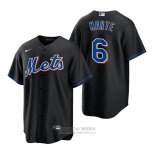 Camiseta Beisbol Hombre New York Mets Starling Marte Replica Alterno Negro
