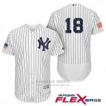 Camiseta Beisbol Hombre New York Yankees 2017 Estrellas y Rayas Didi Gregorius Blanco Flex Base