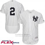 Camiseta Beisbol Hombre New York Yankees Derek Jeter Autentico Collection Flex Base Blanco