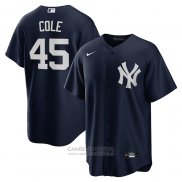 Camiseta Beisbol Hombre New York Yankees Gerrit Cole Alterno Replica Azul