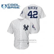 Camiseta Beisbol Hombre New York Yankees Mariano Rivera 2019 Hall Of Fame Induction Cool Base Blanco