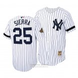 Camiseta Beisbol Hombre New York Yankees Ruben Sierra Cooperstown Collection Autentico Primera Blanco