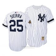 Camiseta Beisbol Hombre New York Yankees Ruben Sierra Cooperstown Collection Autentico Primera Blanco