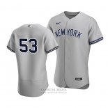 Camiseta Beisbol Hombre New York Yankees Zack Britton Autentico Road Gris