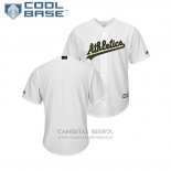 Camiseta Beisbol Hombre Oakland Athletics 2018 Dia de los Caidos Cool Base Blanco