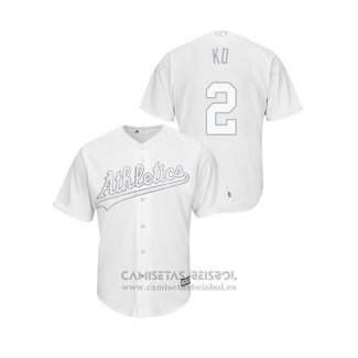 Camiseta Beisbol Hombre Oakland Athletics Khris Davis 2019 Players Weekend Replica Blanco