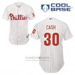 Camiseta Beisbol Hombre Philadelphia Phillies Dave Cash 30 Blanco Primera Cool Base