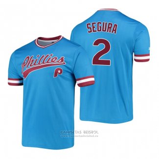 Camiseta Beisbol Hombre Philadelphia Phillies Jean Segura Cooperstown Collection Stitches Azul
