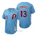 Camiseta Beisbol Hombre Philadelphia Phillies Johan Camargo Autentico Cooperstown Collection Azul