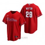 Camiseta Beisbol Hombre Philadelphia Phillies Nick Maton Replica Alterno Rojo