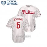 Camiseta Beisbol Hombre Philadelphia Phillies Nick Williams Cool Base Primera Blanco