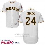 Camiseta Beisbol Hombre Pittsburgh Pirates Barry Bonds Blanco Flex Base
