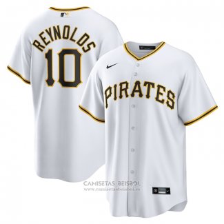 Camiseta Beisbol Hombre Pittsburgh Pirates Bryan Reynolds Replica Blanco