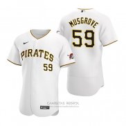 Camiseta Beisbol Hombre Pittsburgh Pirates Joe Musgrove Autentico Primera Blanco