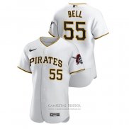 Camiseta Beisbol Hombre Pittsburgh Pirates Josh Bell Authentic Blanco
