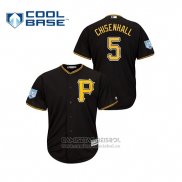 Camiseta Beisbol Hombre Pittsburgh Pirates Lonnie Chisenhall 2019 Entrenamiento de Primavera Cool Base Negro