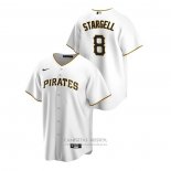 Camiseta Beisbol Hombre Pittsburgh Pirates Willie Stargell Replica Primera Blanco