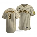 Camiseta Beisbol Hombre San Diego Padres Jake Cronenworth Sand Autentico Alterno Marron