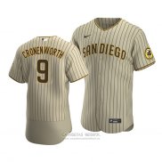 Camiseta Beisbol Hombre San Diego Padres Jake Cronenworth Sand Autentico Alterno Marron