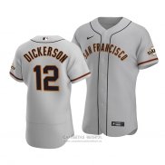 Camiseta Beisbol Hombre San Francisco Giants Alex Dickerson Autentico Road Gris