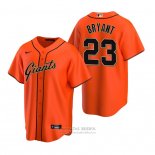 Camiseta Beisbol Hombre San Francisco Giants Kris Bryant Replica Alterno Naranja