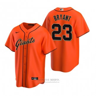 Camiseta Beisbol Hombre San Francisco Giants Kris Bryant Replica Alterno Naranja