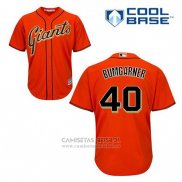 Camiseta Beisbol Hombre San Francisco Giants Madison Bumgarner 40 Naranja Alterno Cool Base