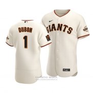 Camiseta Beisbol Hombre San Francisco Giants Mauricio Dubon Autentico Primera Crema