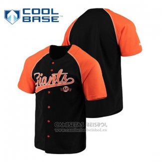 Camiseta Beisbol Hombre San Francisco Giants Personalizada Stitches Negro Naranja