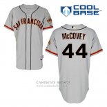 Camiseta Beisbol Hombre San Francisco Giants Willie Mccovey 44 Gris Cool Base
