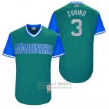 Camiseta Beisbol Hombre Seattle Mariners 2017 Little League World Series Mike Zunino Verde