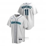 Camiseta Beisbol Hombre Seattle Mariners Edgar Martinez Replica Primera Blanco