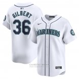 Camiseta Beisbol Hombre Seattle Mariners Logan Gilbert Primera Limited Blanco