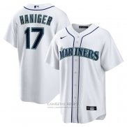 Camiseta Beisbol Hombre Seattle Mariners Mitch Haniger Primera Replica Blanco