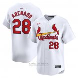 Camiseta Beisbol Hombre St. Louis Cardinals Personalizada Stars & Stripes 4th of July Blanco