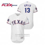Camiseta Beisbol Hombre Texas Rangers Joey Gallo Blanco
