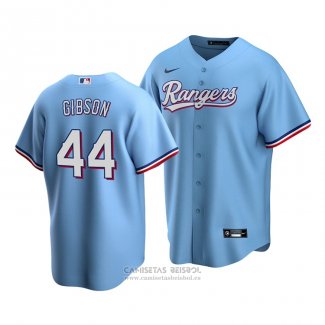 Camiseta Beisbol Hombre Texas Rangers Kyle Gibson Replica Alterno Azul