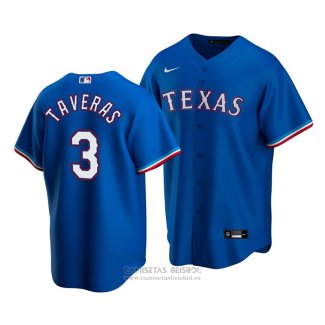 Camiseta Beisbol Hombre Texas Rangers Leody Taveras Alterno Replica Azul