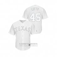 Camiseta Beisbol Hombre Texas Rangers Locke St. John 2019 Players Weekend Replica Blanco