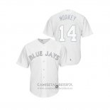 Camiseta Beisbol Hombre Toronto Blue Jays Justin Smoak 2019 Players Weekend Replica Blanco