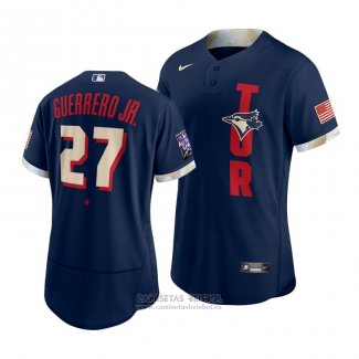 Camiseta Beisbol Hombre Toronto Blue Jays Vladimir Guerrero Jr. 2021 All Star Autentico Azul