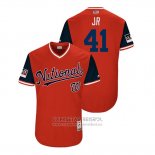 Camiseta Beisbol Hombre Washington Nationals Joe Ross 2018 LLWS Players Weekend Jr Rojo